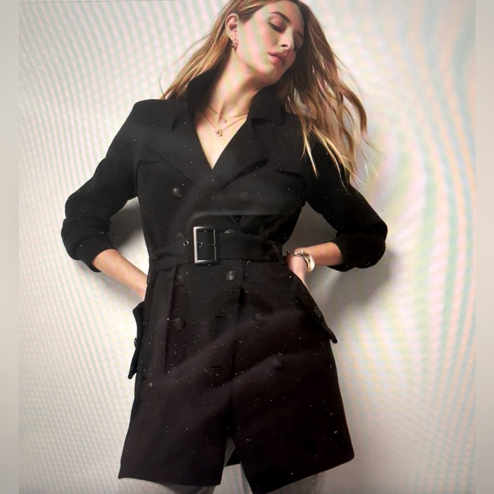WHBM Sweater Trench Coat🖤NWT🖤